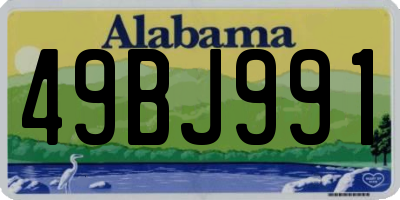 AL license plate 49BJ991