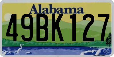 AL license plate 49BK127