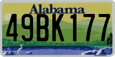 AL license plate 49BK177