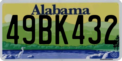 AL license plate 49BK432