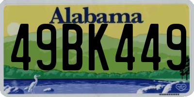 AL license plate 49BK449
