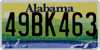 AL license plate 49BK463