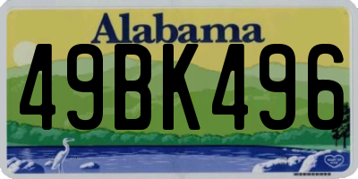 AL license plate 49BK496