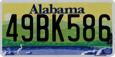 AL license plate 49BK586