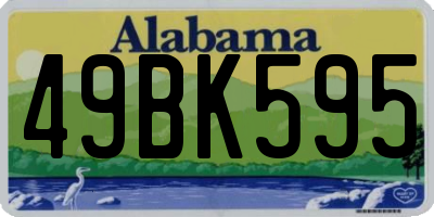AL license plate 49BK595