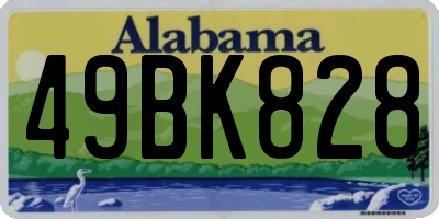 AL license plate 49BK828