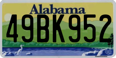 AL license plate 49BK952