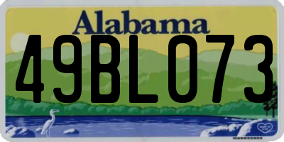 AL license plate 49BL073