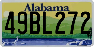 AL license plate 49BL272
