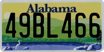 AL license plate 49BL466