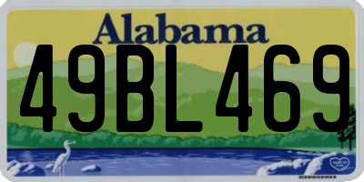 AL license plate 49BL469