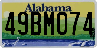 AL license plate 49BM074