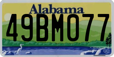 AL license plate 49BM077