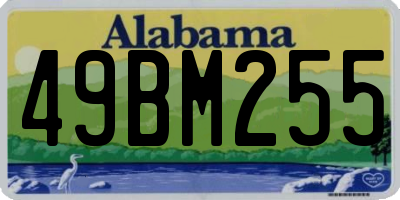 AL license plate 49BM255