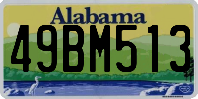 AL license plate 49BM513