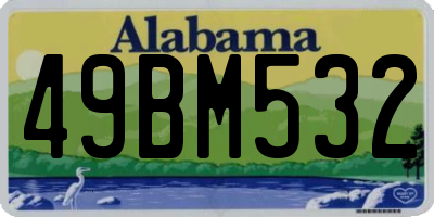AL license plate 49BM532