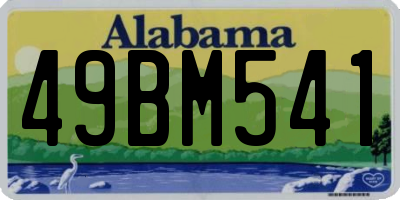 AL license plate 49BM541