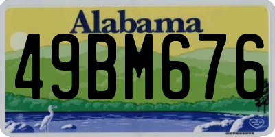 AL license plate 49BM676
