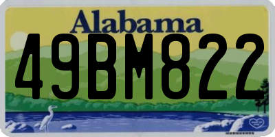AL license plate 49BM822