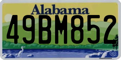 AL license plate 49BM852