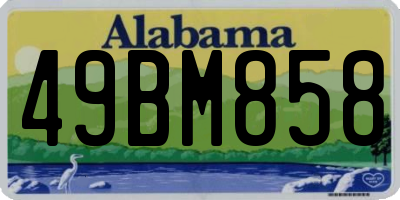 AL license plate 49BM858