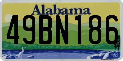 AL license plate 49BN186