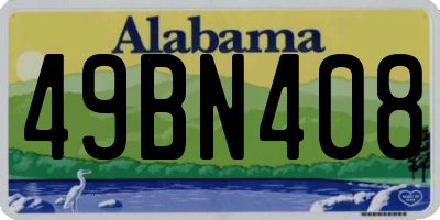 AL license plate 49BN408