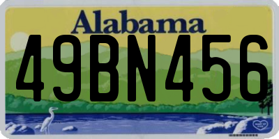 AL license plate 49BN456