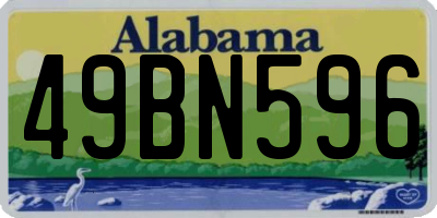 AL license plate 49BN596