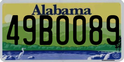 AL license plate 49BO089