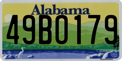 AL license plate 49BO179