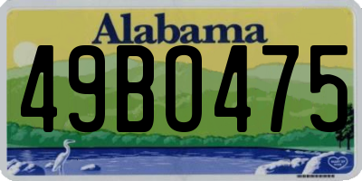 AL license plate 49BO475
