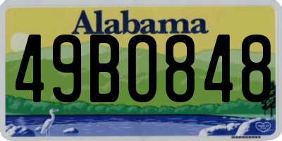 AL license plate 49BO848