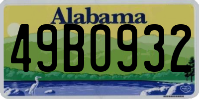 AL license plate 49BO932