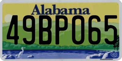 AL license plate 49BP065