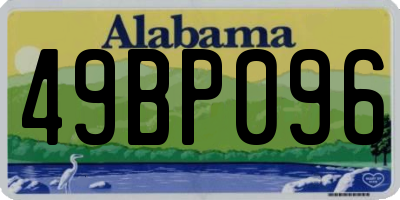 AL license plate 49BP096