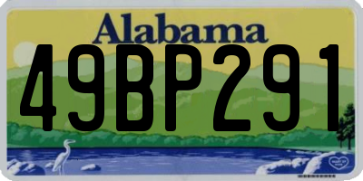 AL license plate 49BP291