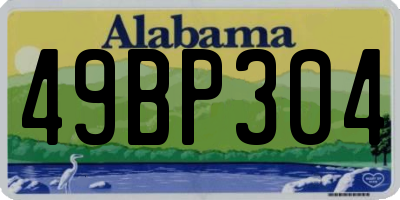 AL license plate 49BP304