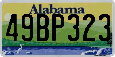 AL license plate 49BP323