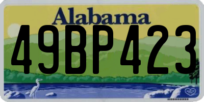 AL license plate 49BP423