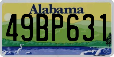 AL license plate 49BP631