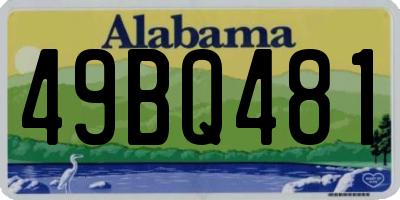 AL license plate 49BQ481