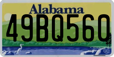 AL license plate 49BQ560