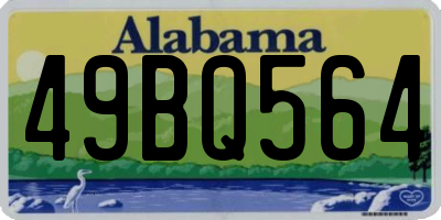 AL license plate 49BQ564