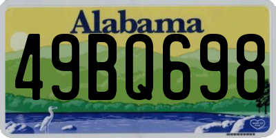 AL license plate 49BQ698