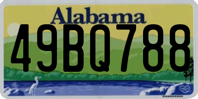AL license plate 49BQ788