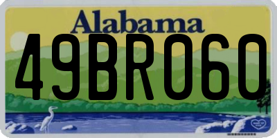 AL license plate 49BR060