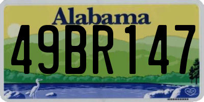 AL license plate 49BR147