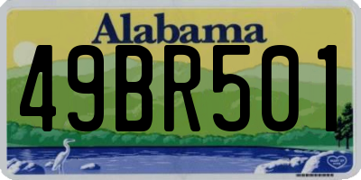 AL license plate 49BR501