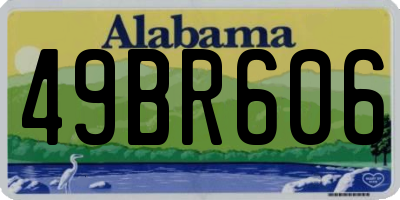 AL license plate 49BR606